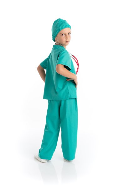 Çocuk Doktor Kostümü Yeşil
