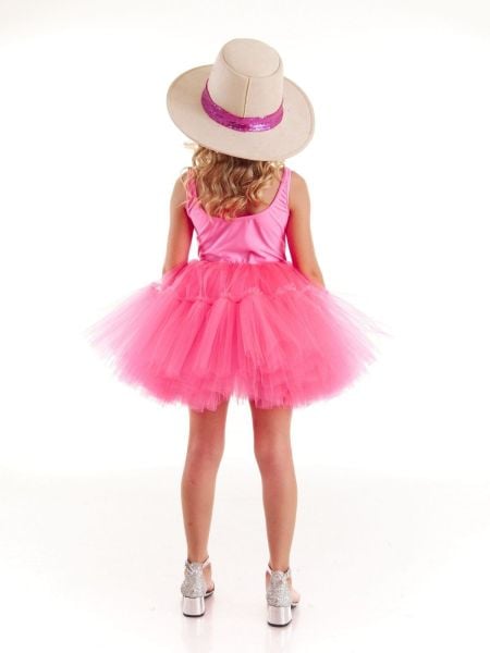 Barbie Kostümü - Neon Pembe Tütü Elbise