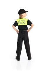 Erkek Çocuk Trafik Polisi Kostümü Uzun Kollu