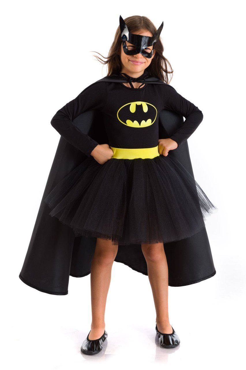Batgirl Kostümü  Uzun Kollu